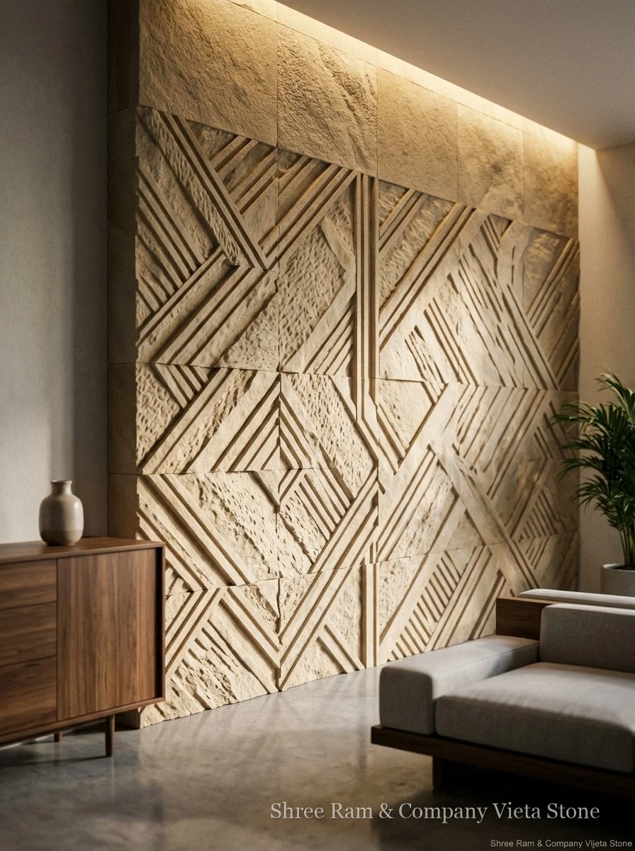 Featured Stone Carving Wall - Shree Ram & Company