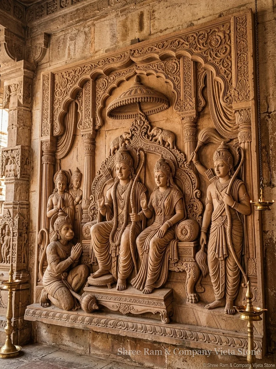 Ram Darbar Stone Art & Mural Architectural Handcrafted Natural Stone Carving - Shree Ram & Company Jaipur - View 1